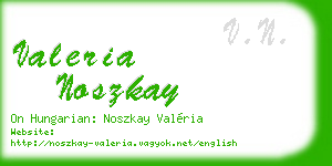 valeria noszkay business card